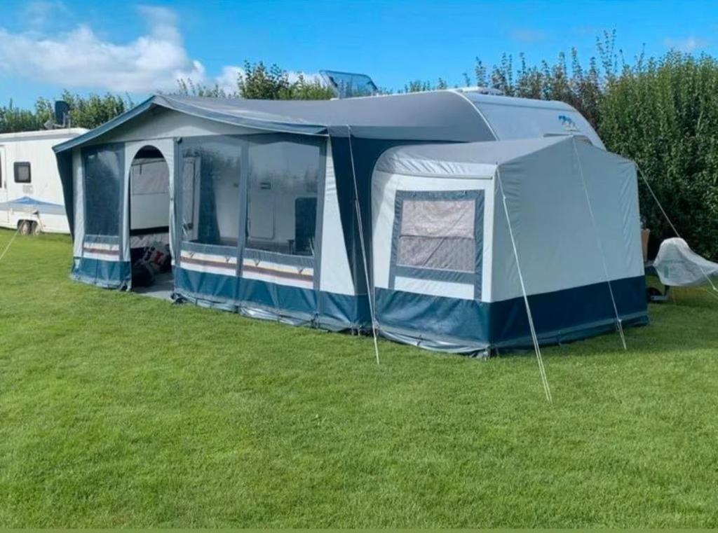 Voortent obelink met zijhok maar 13, Caravans en Kamperen, Tenten, Ophalen, Zo goed als nieuw, Tot en met 4