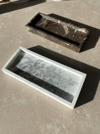2x Marmeren Dienblad Zwart & Wit - 30x12.5x3cm, Ophalen of Verzenden, Nieuw, Rechthoekig, Overige materialen