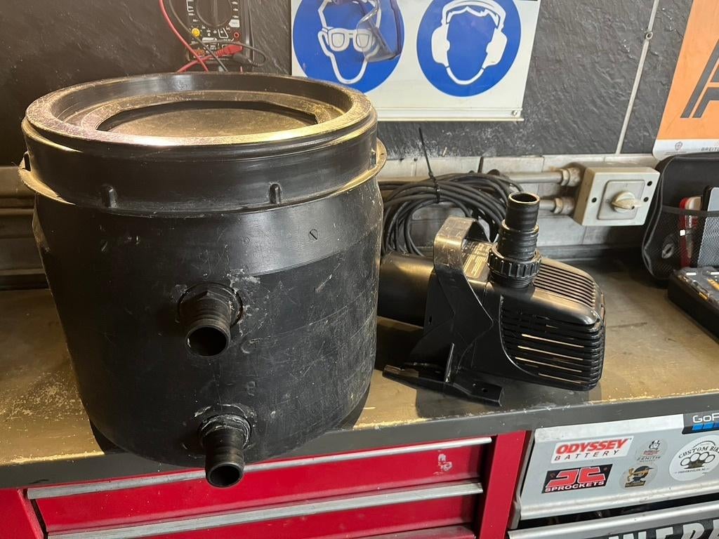 Druk filter en pomp en uv lamp, Ophalen, Gebruikt, Vijverfilter