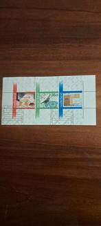 Blokje 100 jaar ptt diensten. Gestempeld. 1981 ., Ophalen of Verzenden