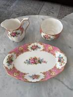 Royal Albert Lady Carlyle Melkkan, Suikerpot & Schaal, Ophalen of Verzenden