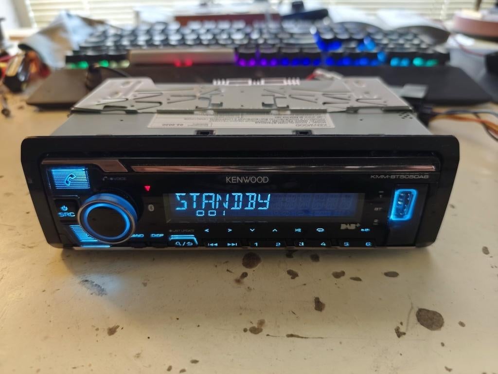 KENWOOD KMM-BT505DAB autoradio - werkend/getest -, Auto diversen, Autoradio's, Ophalen of Verzenden, Gebruikt