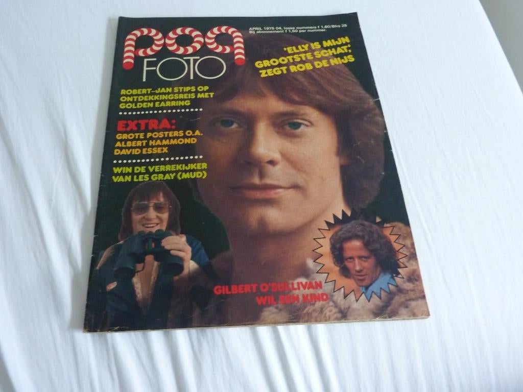 POPFOTO 1975-ROB DE NIJS-HOLLIES-EARRING-MUD- MCNEAL-, Verzamelen, Verzenden, 1960 tot 1980, Tijdschrift