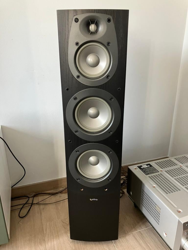 Infinity Beta 40 Luidsprekers, Gebruikt, 120 watt of meer, Front, Rear of Stereo speakers, Ophalen