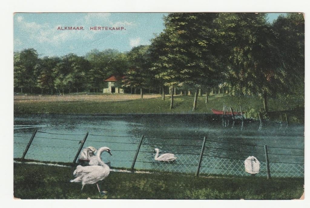 Alkmaar - Hertekamp (militair gelopen in 1916), Verzenden, Voor 1920, Gelopen, Noord-Holland
