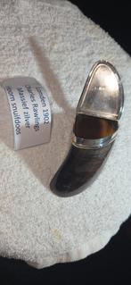 Prachtige Charles Rawlings zilveren Snuifdoos Koeienhoef, Ophalen of Verzenden, Zilver