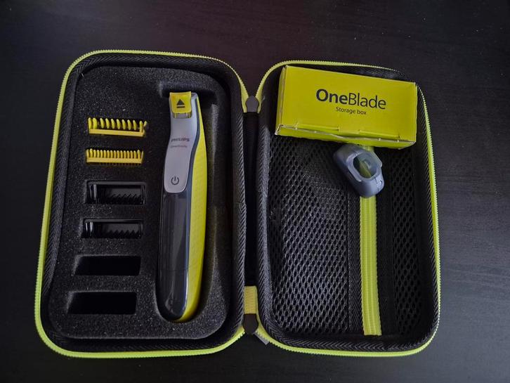 Philips OneBlade Scheerapparaat met Accessoires en etui, Witgoed en Apparatuur, Persoonlijke-verzorgingsapparatuur, Zo goed als nieuw