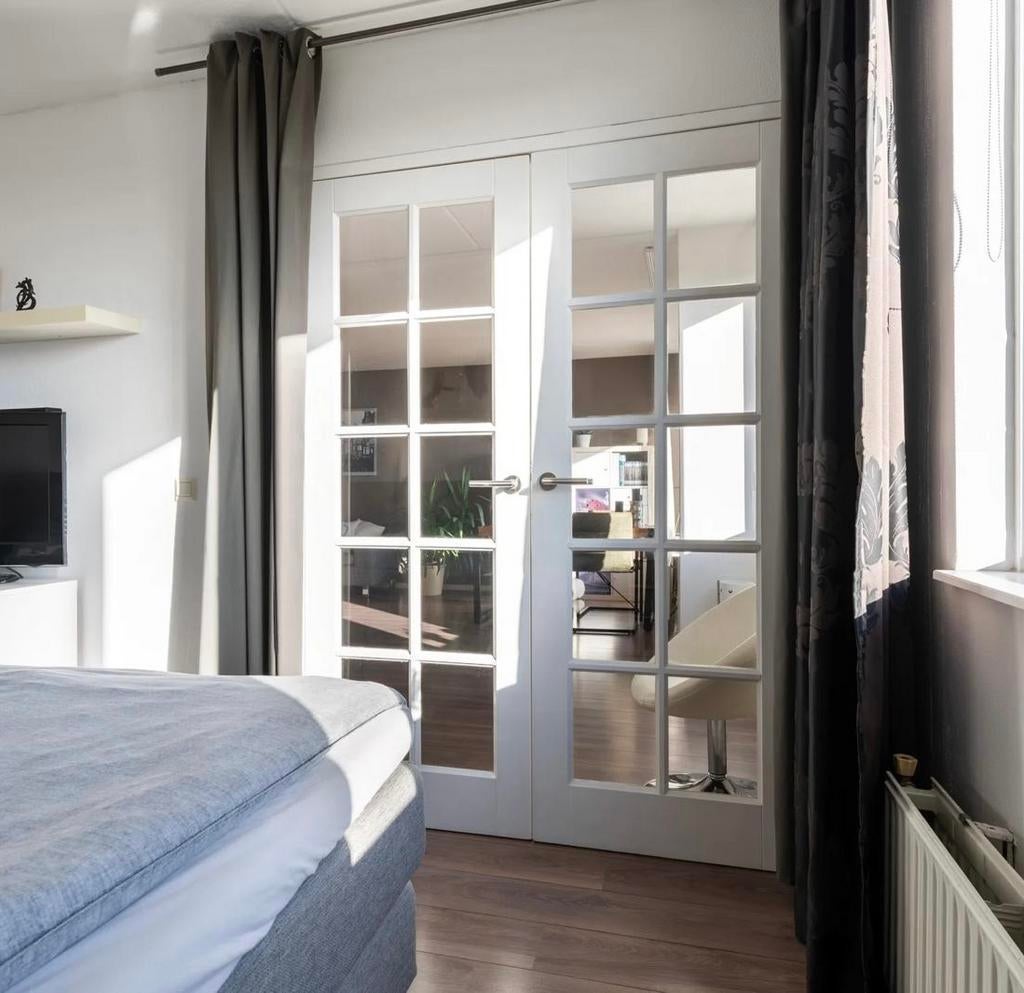 2x binnendeur met glas 202,5cm x 73 cm, Ophalen, Binnendeur, 200 tot 215 cm, Glas