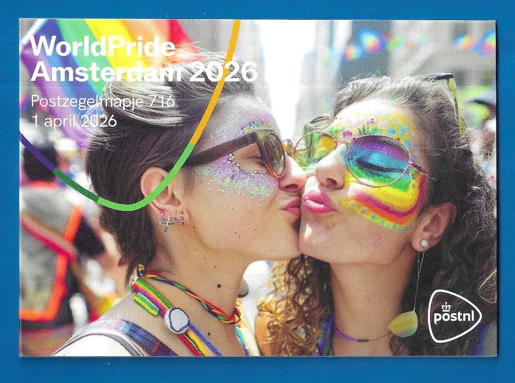 Postzegelmapje 716 - WorldPride Amsterdam 2026, Verzenden, Na 1940, Postfris