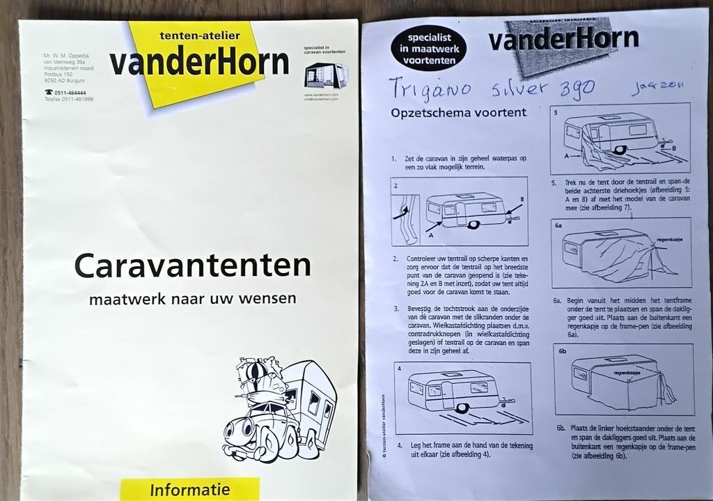 Van der Horn tenten, Ophalen