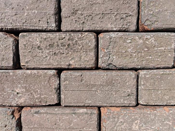 Rode gebakken klinkerkeien K1, Tuin en Terras, Tegels en Klinkers, Gebruikt, Klinkers, 10 m² of meer, Ophalen