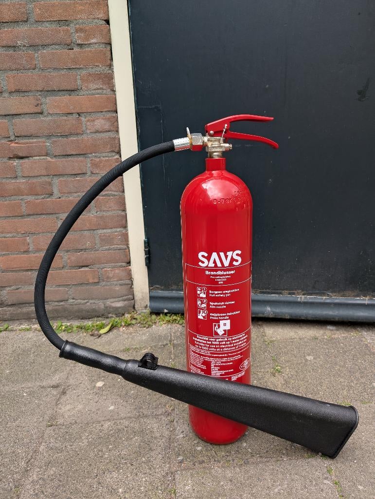 SAVS CO2 Brandblusser 5 kg, Ophalen, Nieuw, Brandblusser