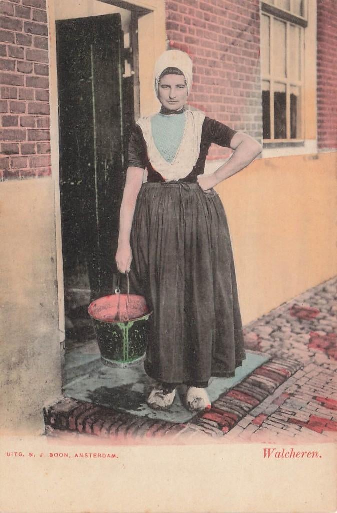 JN960 Walcheren Klederdracht ca 1900, Verzenden, Voor 1920, Ongelopen, Zeeland