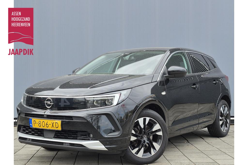 Opel Grandland BWJ 2022 | 1.2T 131PK Bus Elegance | 360 CAME, Auto's, Stof, Gebruikt, 1199 cc, Zwart