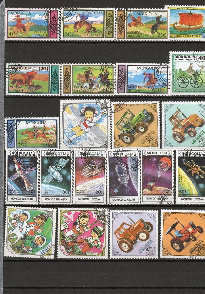 Mongolië kavel 281, Postzegels en Munten, Verzenden, Gestempeld, Oost-Azië