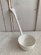 Brocante witte aardewerk soeplepel, Antiek en Kunst, Ophalen