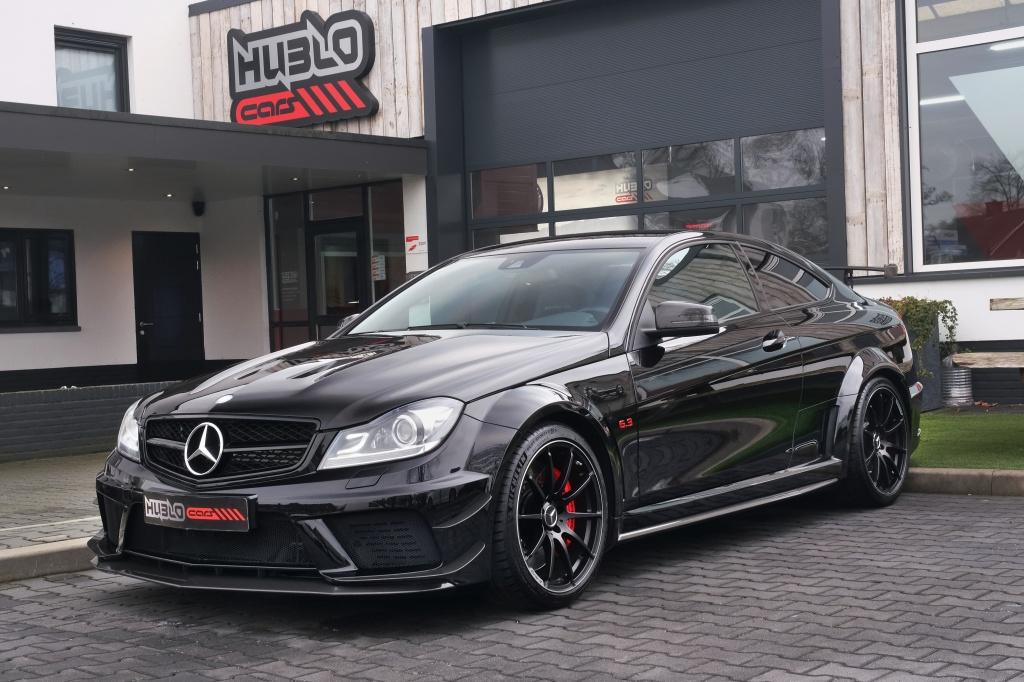 Mercedes-Benz C-Klasse Coupé AMG 63 Black Series Track Pack, Automaat, Gebruikt, Lichtsensor, Zwart