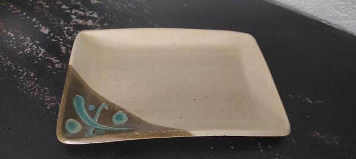 Vintage melamine schaaltje rechthoekig 20 cm, Caravans en Kamperen, Kampeeraccessoires, Zo goed als nieuw, Ophalen of Verzenden