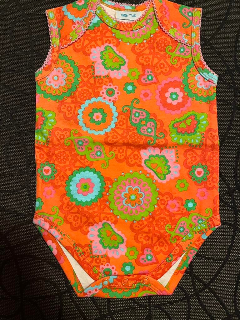 Hema rompertje mt:74/80 helemaal nieuw., Ophalen, Nieuw, Meisje, Nacht- of Onderkleding