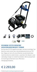 HYUNDAI HY170 BENZINE HOGEDRUKREINIGER 170BAR NIEUW, Ophalen of Verzenden, Nieuw, Benzine, Met regelbare waterdruk