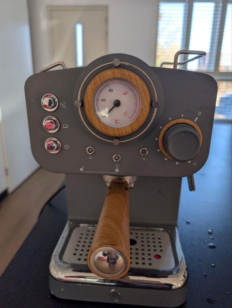 Pump Espresso Machine, Witgoed en Apparatuur, Koffiezetapparaten, Ophalen, Gebruikt, Espresso apparaat, Gemalen koffie