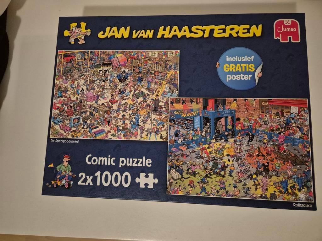 Jan van Haasteren Comic puzzle 2x1000 stukjes, Ophalen of Verzenden