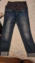 Zwangerschaps spijkerbroek maat 42 - H&M Mama, Kleding | Dames, Positiekleding, Ophalen, Blauw, Maat 42/44 (L), Zo goed als nieuw