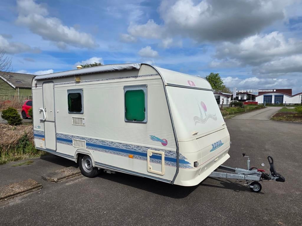 Adria Unica B 432 PX - Compleet met Mover & Luifel, Caravans en Kamperen, Caravans, Vast bed, Treinzit, Particulier, 4 tot 5 meter