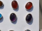 Vanoli 925 zilveren oorbellen / oorknopjes met amethyst, Daiva1973@hotmail.com, Vanoli, Amsterdam, Paars