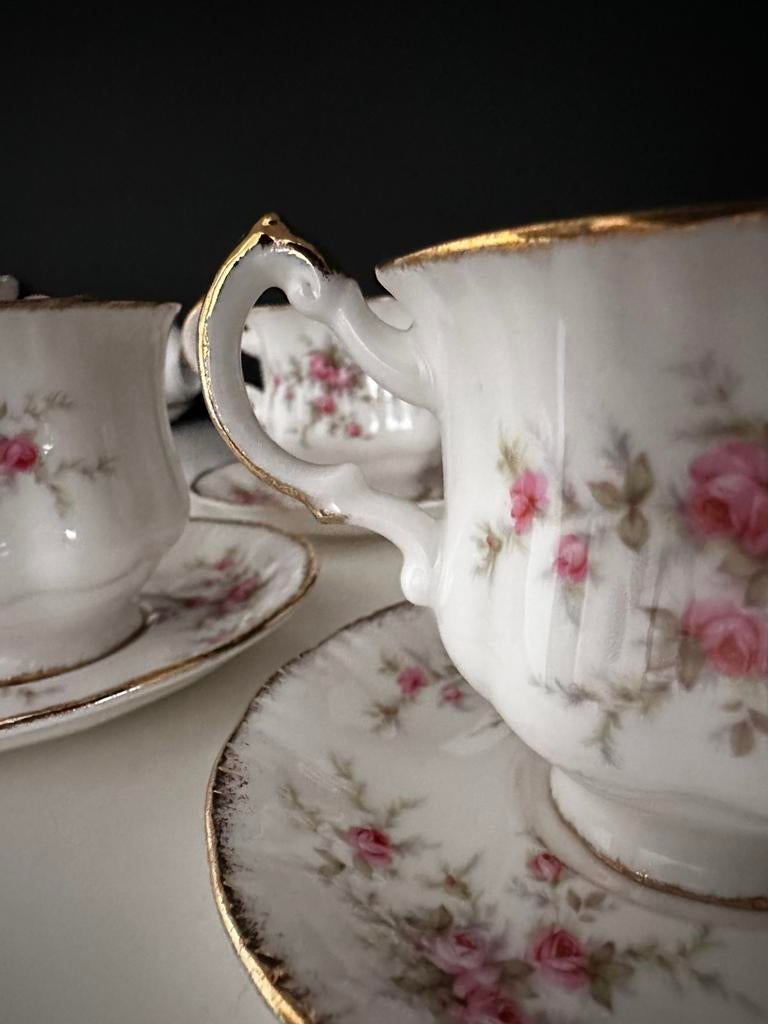 Paragon Victoriana Rose kop & schotel set 6x –Engels servies, Ophalen of Verzenden