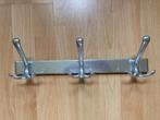 Kapstok wandkapstok wandgarderobe aluminium met 3x3 haken, Wandkapstok, Gebruikt, Ophalen of Verzenden, Minder dan 100 cm