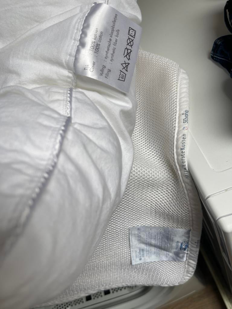 Silvana Mijn Eerste Kussen - Baby/Kinderkussen, Eenpersoons, Wit, Ophalen of Verzenden, Zo goed als nieuw