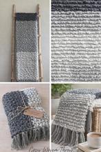 Plaid / Grand Foulard – Grijstinten – 125 x 150 cm - Nieuw, Ophalen of Verzenden, Nieuw