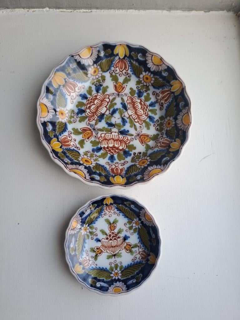 2 wandbordjes Koninklijke Tichelaar in Makkum, Ophalen of Verzenden