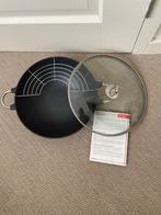 Bodum gietijzeren wokpan met deksel NIEUW, Ophalen, Gietijzer, Nieuw, Keramische plaat
