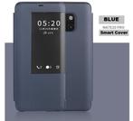 View Flip Smart Cover Set voor Huawei Mate 20 Pro _ Dk.blauw, Verzenden, Nieuw, Hoesje of Tasje