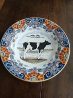 Decoratief Workum wandbord met koe - 'Morgen' -  25cm, Ophalen of Verzenden