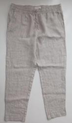 H&M linnen katoen beige broek met witte naaldstrepen, mt 42, Kleding | Dames, Broeken en Pantalons, Oosterveldweg 15, 7274 DZ