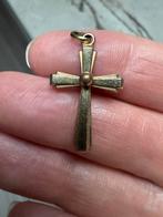 Vergulde hanger kruis (Amerik), Overige materialen, Gebruikt, Ophalen of Verzenden, Kruis of Symbool