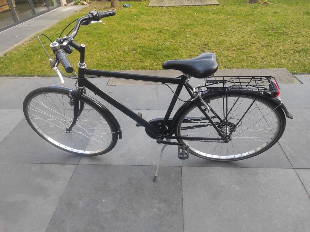 Herenfiets 28 Inch Zwart - 6 Versnellingen, Versnellingen, Nieuw, 53 tot 57 cm, Ophalen