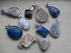partij van 100 natuursteen hangers, Nieuw, Ophalen of Verzenden, Met edelsteen, Zilver