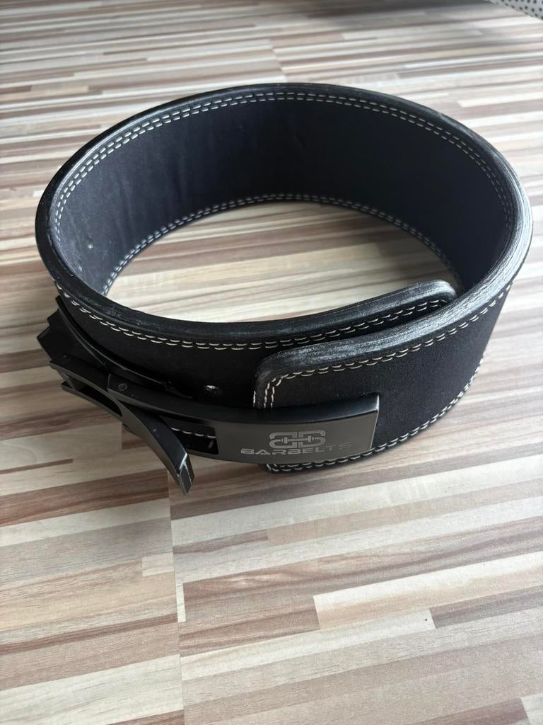Barbelts lever belt - black 10mm Size: S, Sport en Fitness, Fitnessmaterialen, Ophalen of Verzenden, Zo goed als nieuw