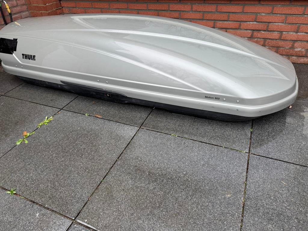 Dakkoffer Thule Motion XXL 900 Silver Glossy - 630 liter, Auto diversen, Dakkoffers, Ophalen, Gebruikt