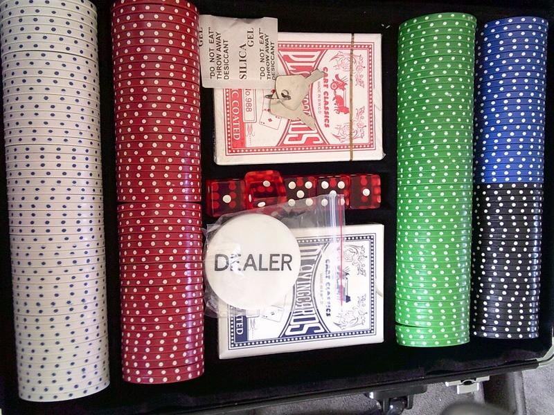 VERONICA NIEUWE pokerspel pokerset in koffer met slot, Ophalen of Verzenden, Nieuw