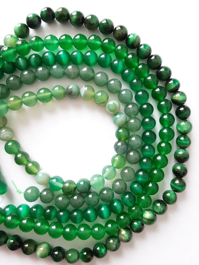 OPRUIMING Nieuwe restant strengen NATUURSTEEN kralen (32), Ophalen of Verzenden, Nieuw, Kraal