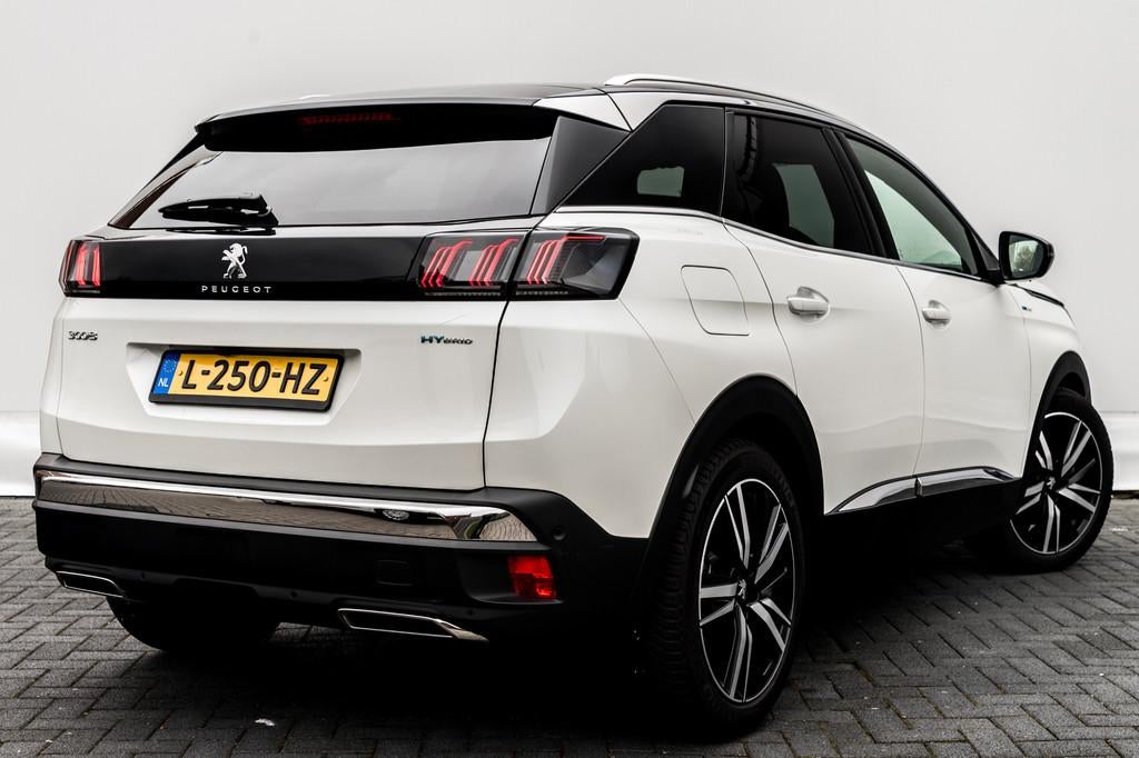 Peugeot 3008 1.6 225 PK HYbrid 225 GT | Pano Dak | Automaat, 4 cilinders, Met garantie (alle), Adaptive Cruise Control, Wit
