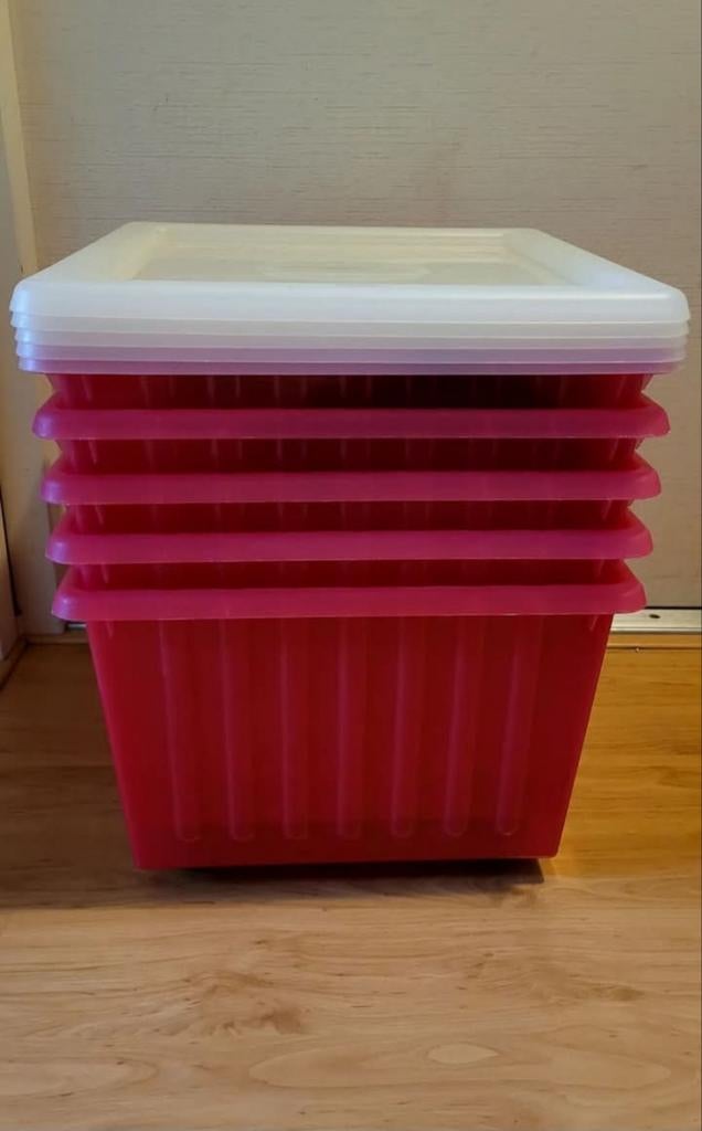 Vessla bak+ deksel 5 stuks 20,00  per bak+deksel  5,-, Ophalen, Zo goed als nieuw