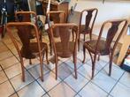 6 vintage Thonet stoelen, Huis en Inrichting, Gebruikt, Bruin, Vijf, Zes of meer stoelen, Ophalen