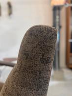 Leolux Scylla fauteuil hoog Matrix stof Design stoel Bruin, Leolux, 75 tot 100 cm, Ophalen of Verzenden, Zo goed als nieuw