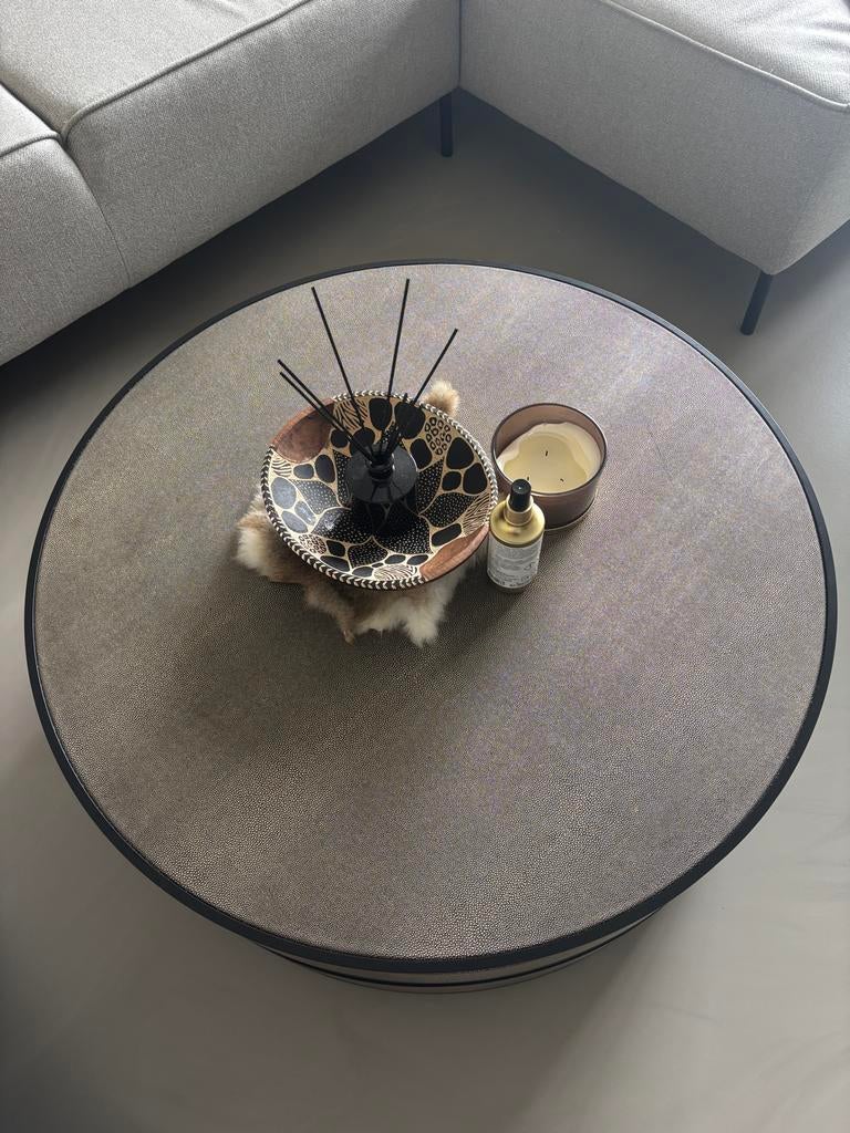 Stijlvolle ronde salontafel (Richmond), Ophalen, Overige materialen, Rond, 50 tot 100 cm